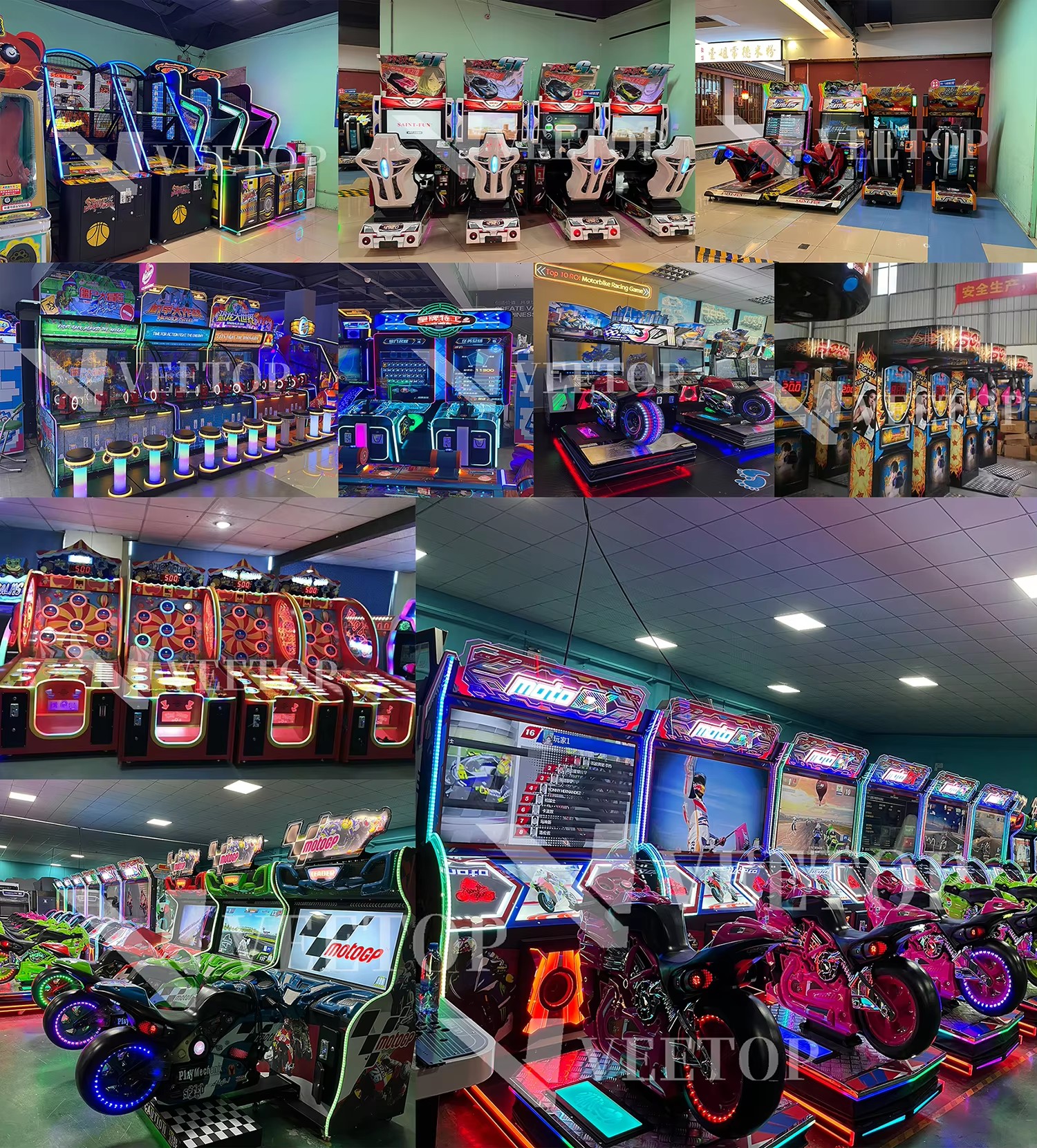 VEETOP amusement machines in an operator venue (case 1)